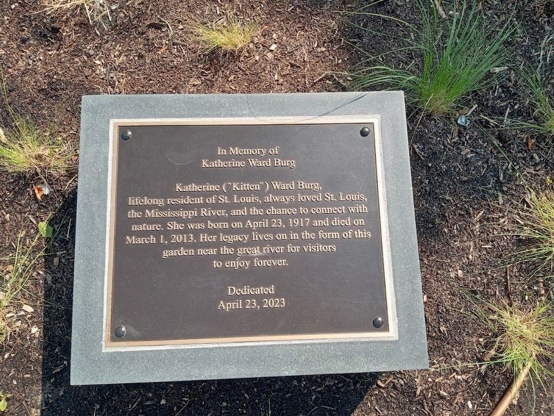 In Memory of Katherine Ward Burg Marker. Click for full size. In Memory of Katherine Ward Burg Marker image. Click for full size.