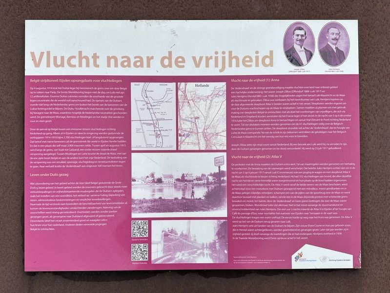 Vlucht naar de vrijheid / Flight to Freedom Historical Marker