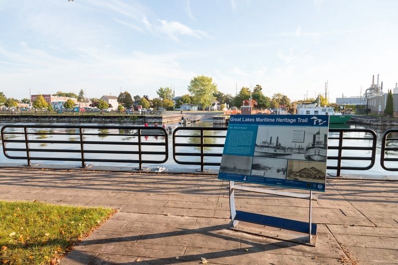 The Third Ward (Across the River) and Marker. Click for full size. The Third Ward (Across the River) and Marker image. Click for full size.