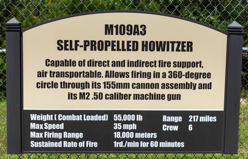 M109A3 Self-Propelled Howitzer Marker image. Click for full size.