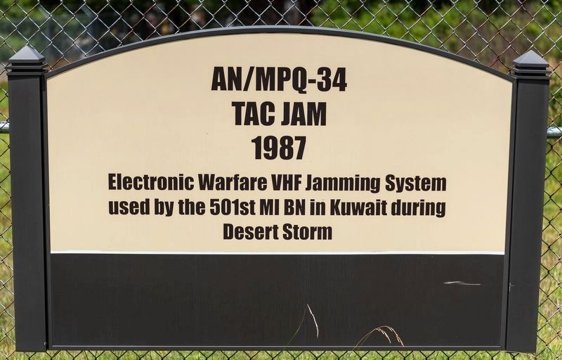 AN/MPQ-34 Tac Jam Marker. Click for full size. AN/MPQ-34 Tac Jam Marker image. Click for full size.