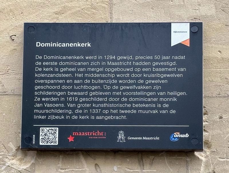 Dominicanenkerk / Dominican Church Marker. Click for full size. Dominicanenkerk / Dominican Church Marker image. Click for full size.
