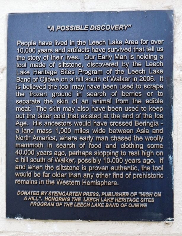 "A Possible Discovery" Marker image. Click for full size.