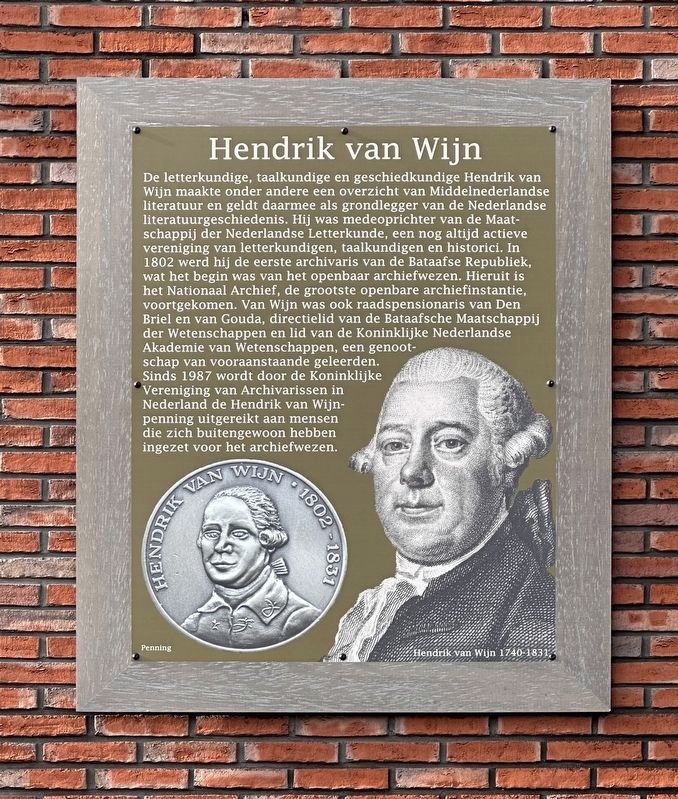 Hendrik van wijn historical marker