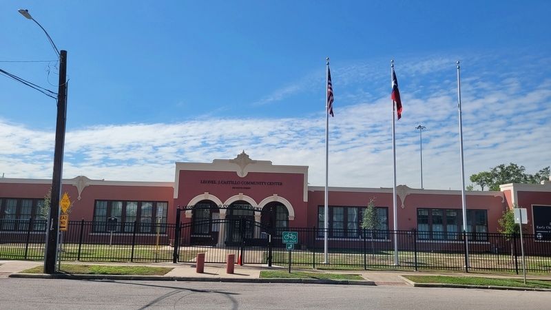 The view of the Leonel Castillo Community Center from across the street image. Click for full size.