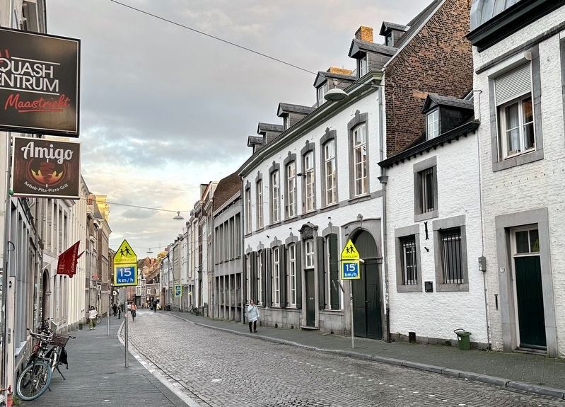 Saint Gerlach Convent Refuge House and Marker - looking east on Brusselsestraat image. Click for full size.