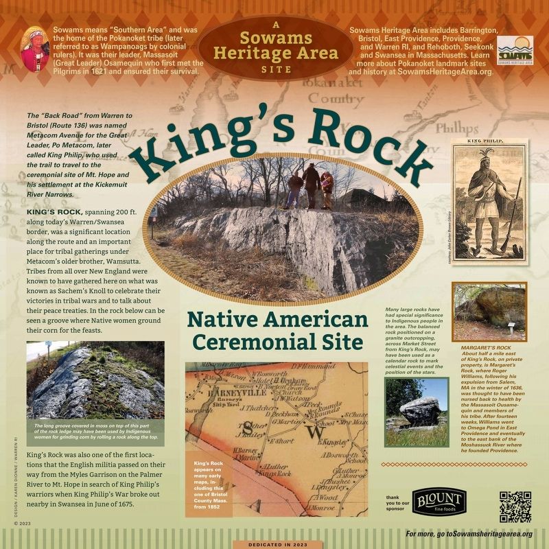 King's Rock Native American Ceremonial Site Marker. Click for full size. King's Rock Native American Ceremonial Site Marker image. Click for full size.