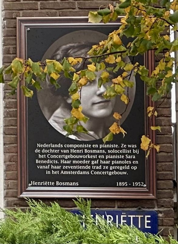 Henri�tte Bosmans Marker image. Click for full size.