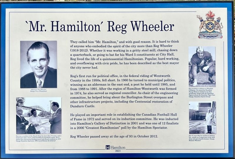 'Mr. Hamilton' Reg Wheeler Marker image. Click for full size.