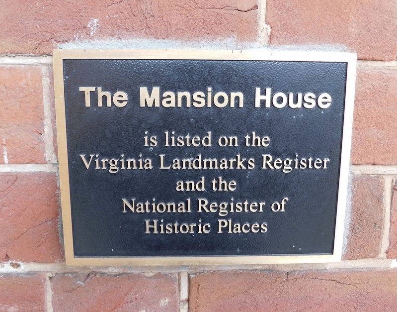 The Mansion House Marker image. Click for full size.