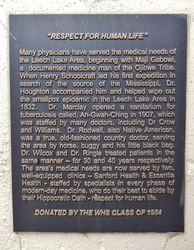 "Respect for Human Life" Marker image. Click for full size.