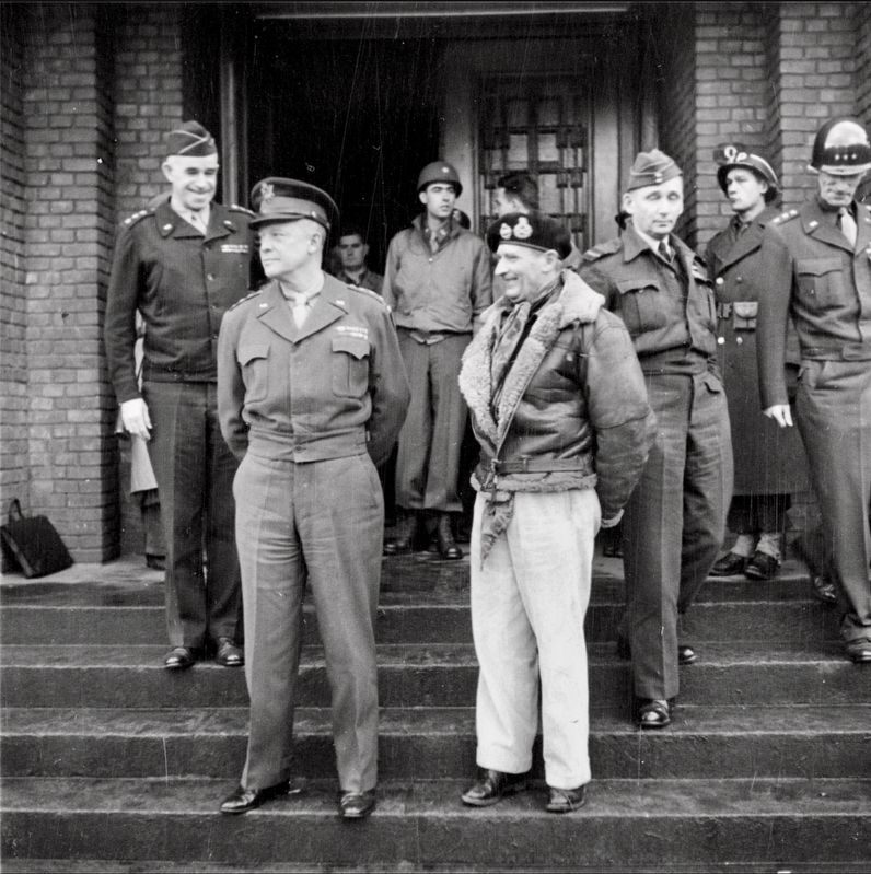A meeting of Allied commanders, Maastricht, 7 December 1944 image. Click for full size.