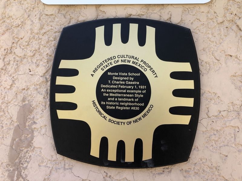 Monte Vista School Marker. Click for full size. Monte Vista School Marker image. Click for full size.