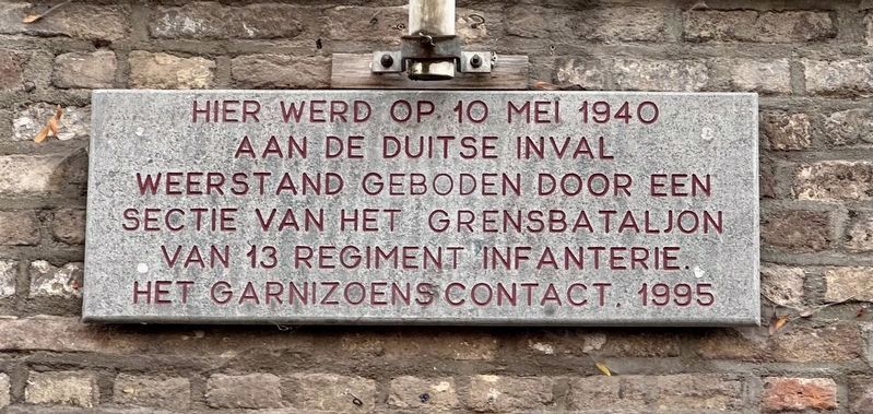 Battle of Maastricht 13th Infantry Regiment Memorial Marker image. Click for full size.