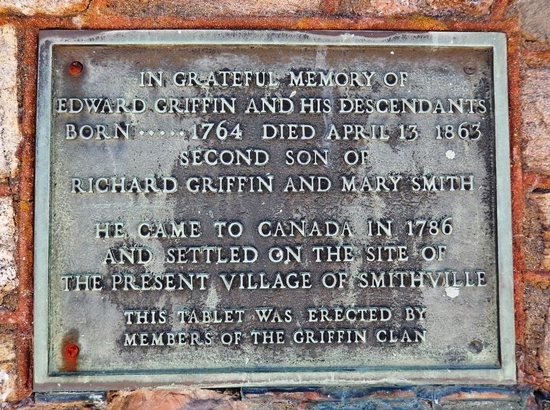 Edward Griffin Marker. Click for full size. Edward Griffin Marker image. Click for full size.