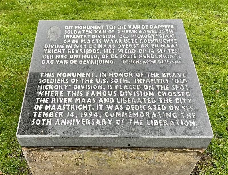 Amerikaanse 30th Division ‘Old Hickory’ / US 30th Infantry ‘Old Hickory’ Marker. Click for full size. Amerikaanse 30th Division ‘Old Hickory’ / US 30th Infantry ‘Old Hickory’ Marker image. Click for full size.