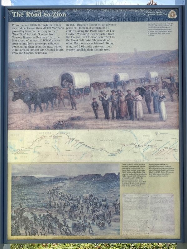 The Road to Zion Marker image. Click for full size.