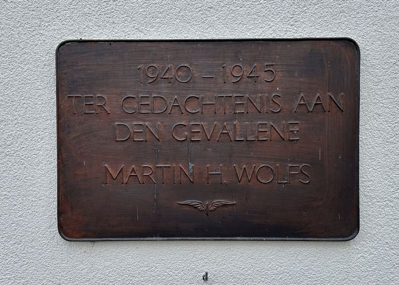 Martin H. Wolfs Memorial Marker image. Click for full size.