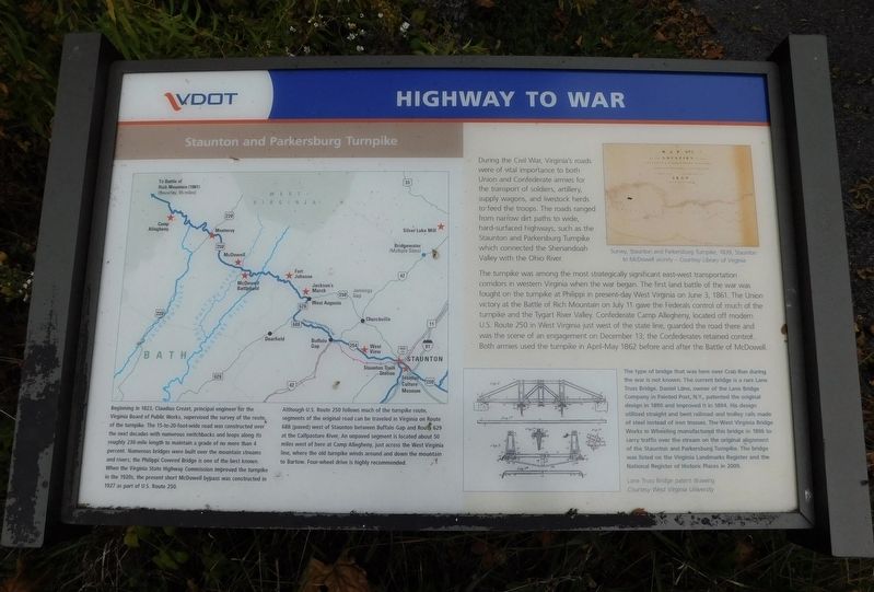 Highway To War Marker image. Click for full size.