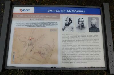Battle of McDowell Marker image. Click for full size.