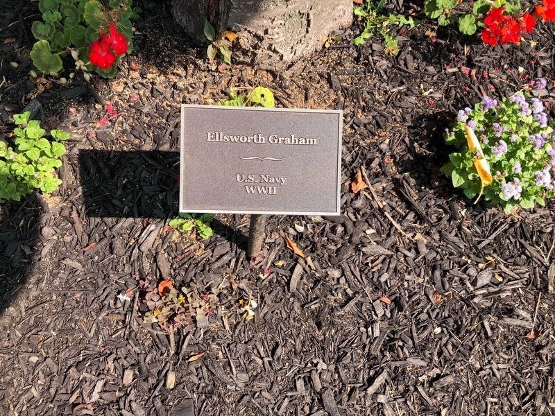 Ellsworth Graham sign on the grounds of the memorial image. Click for full size.