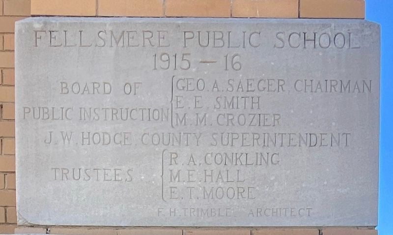 The Fellsmere Public School Marker image. Click for full size.