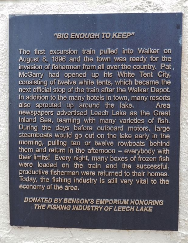 "Big Enough to Keep" Marker image. Click for full size.