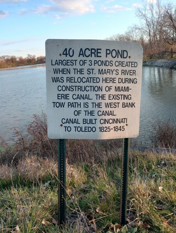 40 Acre Pond Marker image. Click for full size.