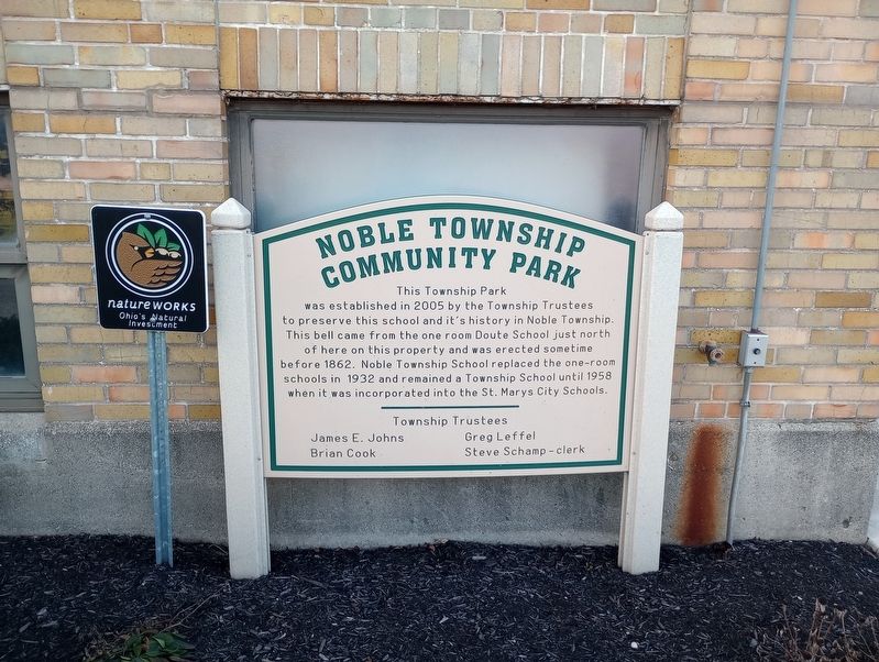 Noble Township Community Park Marker image. Click for full size.