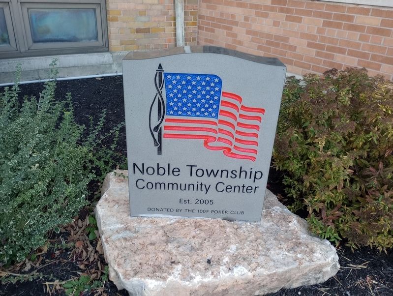 Noble Township Community Center sign image. Click for full size.