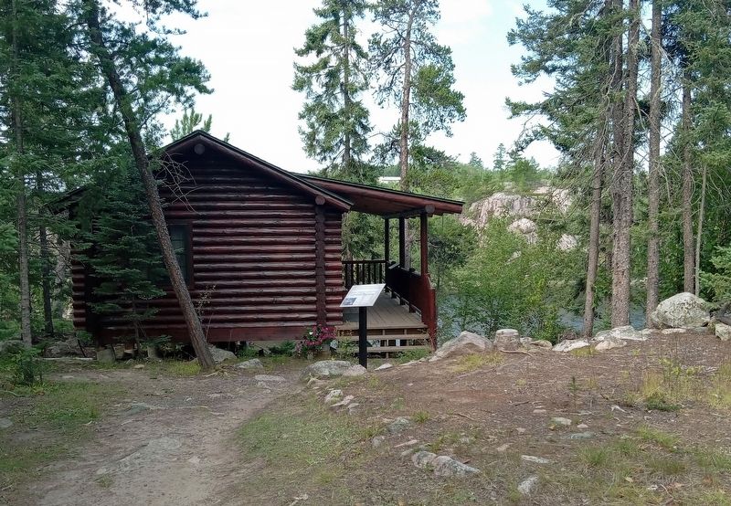 The American Plan Cabin and marker image. Click for full size.