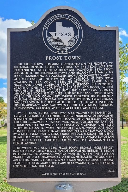 Frost Town Marker image. Click for full size.