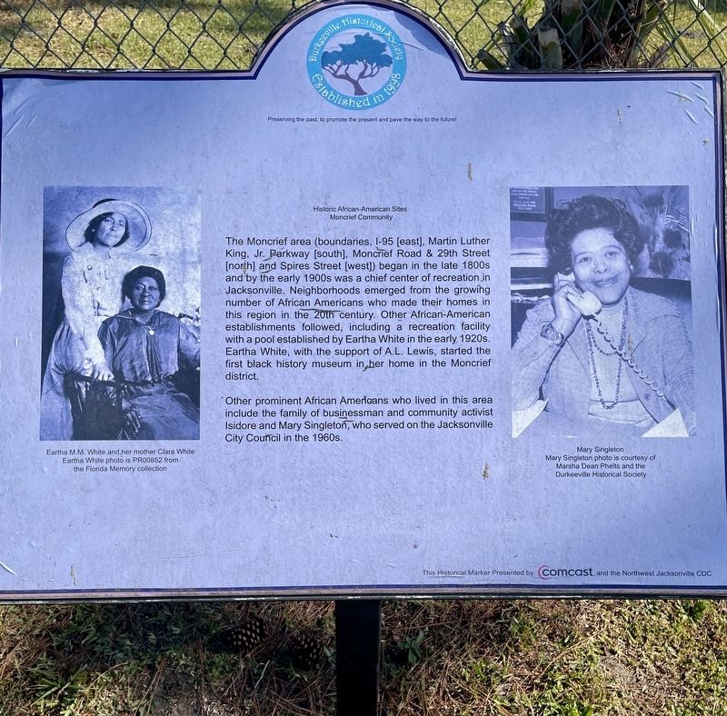 Moncrief Community Marker image. Click for full size.