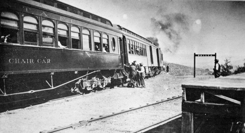 A Santa Fe Train at Prieta in 1903 image. Click for full size.