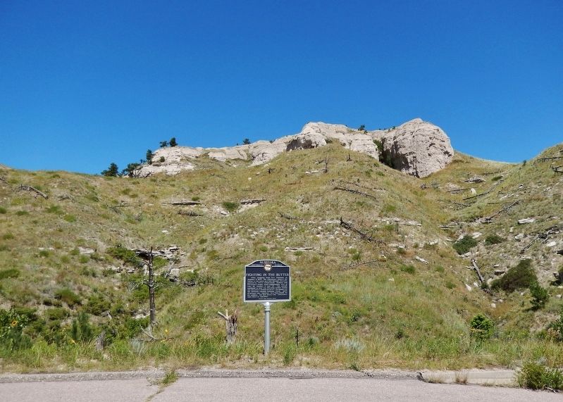 Fighting in the Buttes Marker image. Click for full size.