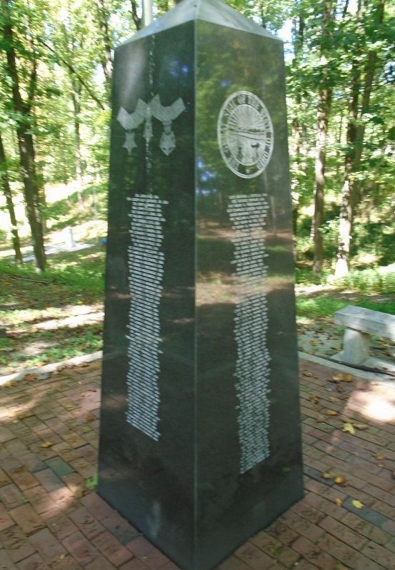 Ohio Medal of Honor Recipients Memorial Obelisk image. Click for full size.