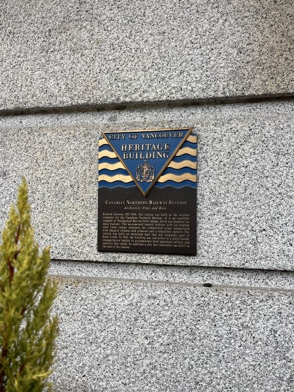 Canadian Northern Railway Station Marker image. Click for full size.