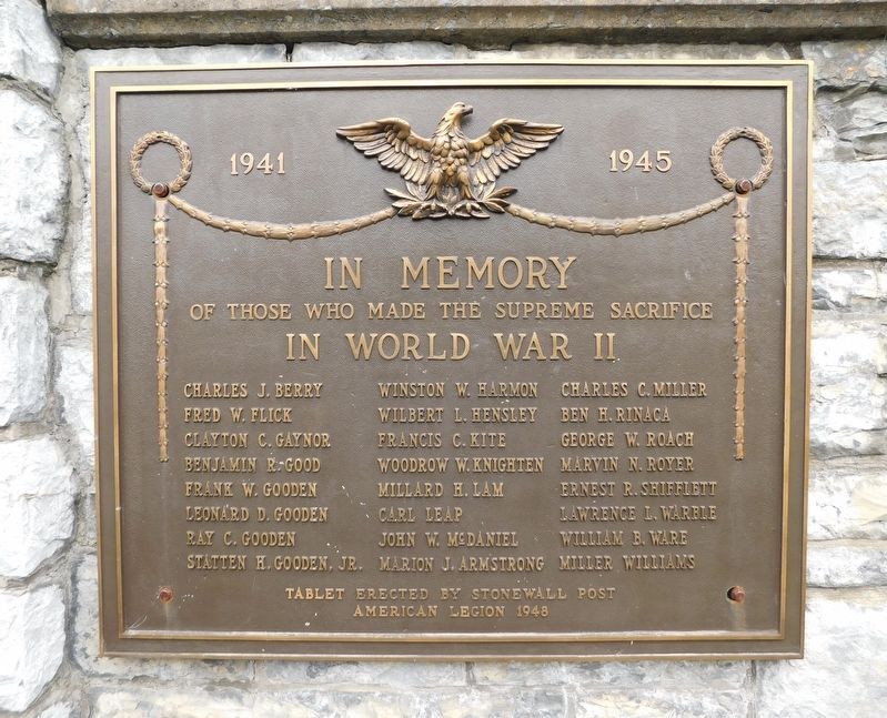 Elkton World War II Memorial image. Click for full size.