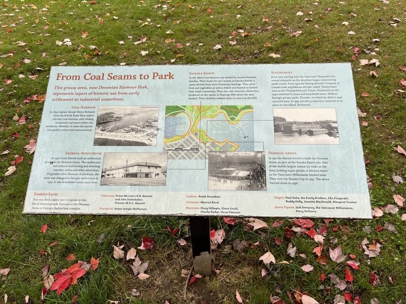 From Coal Seams to Park Marker image. Click for full size.