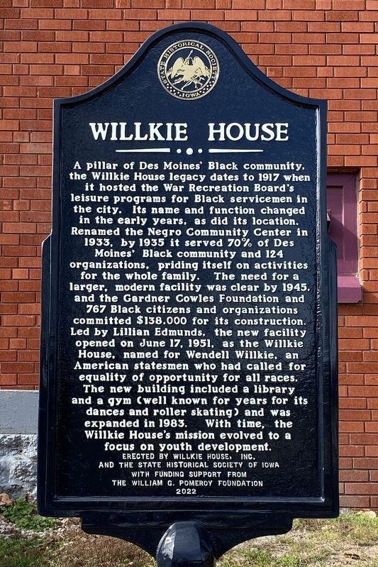 Willkie House Marker image. Click for full size.