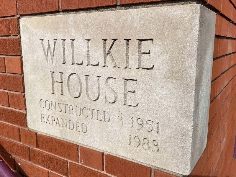 Willkie House Cornerstone image. Click for full size.