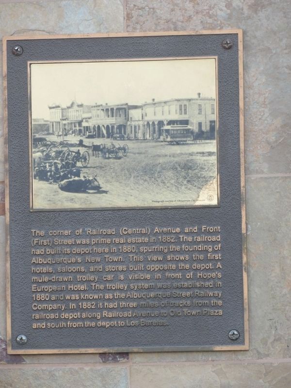 Railroad Avenue and Front Street Marker image. Click for full size.
