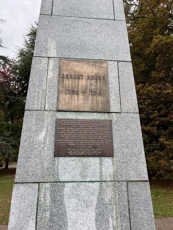 Robert Burns Marker image. Click for full size.