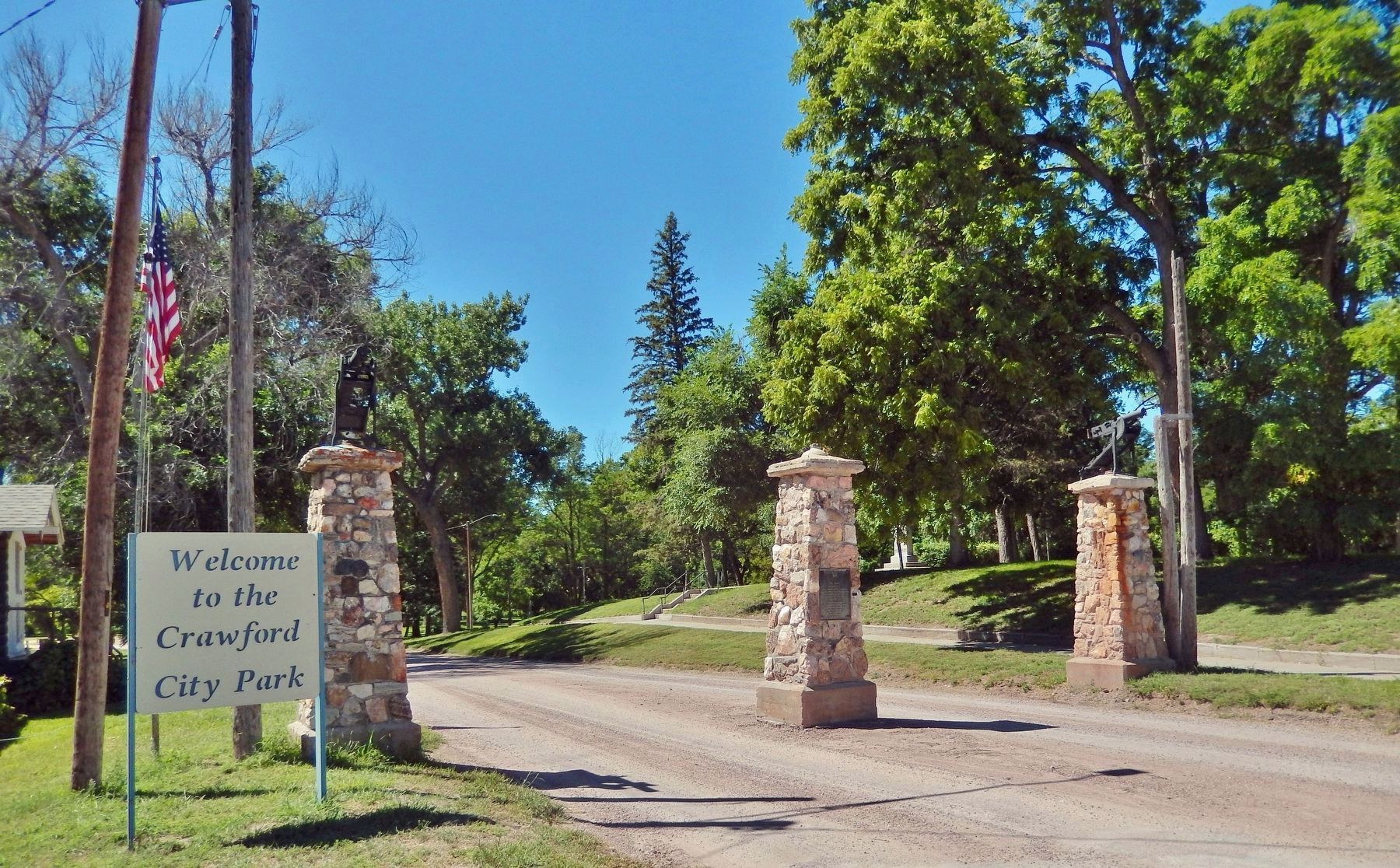 Crawford City Park Entrance image. Click for full size.