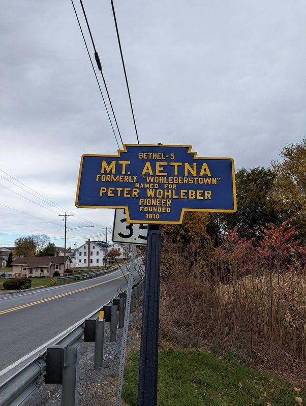 Mt. Aetna Marker image. Click for full size.