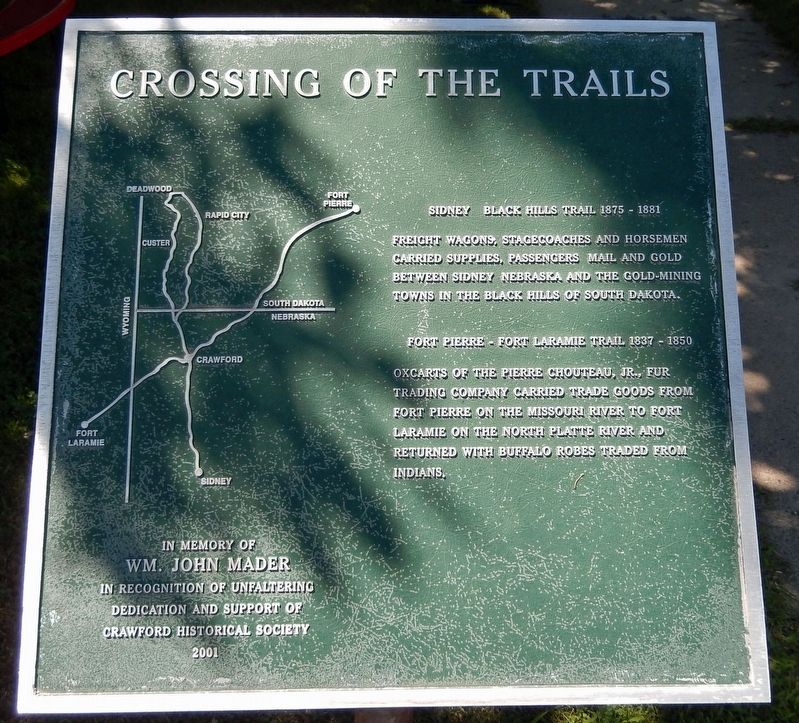 Crossing of the Trails Marker image. Click for full size.