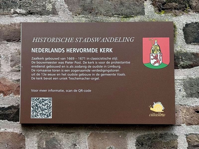 Nederlands Hervormde Kerk / Dutch Reformed Church Marker image. Click for full size.