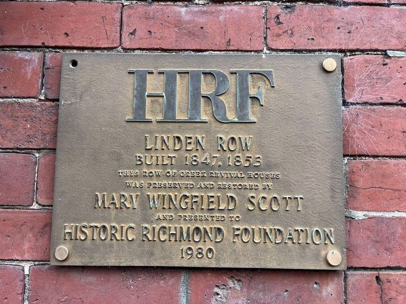 This nearby plaque shares Mary Wingfield Scott's influence. image. Click for full size.