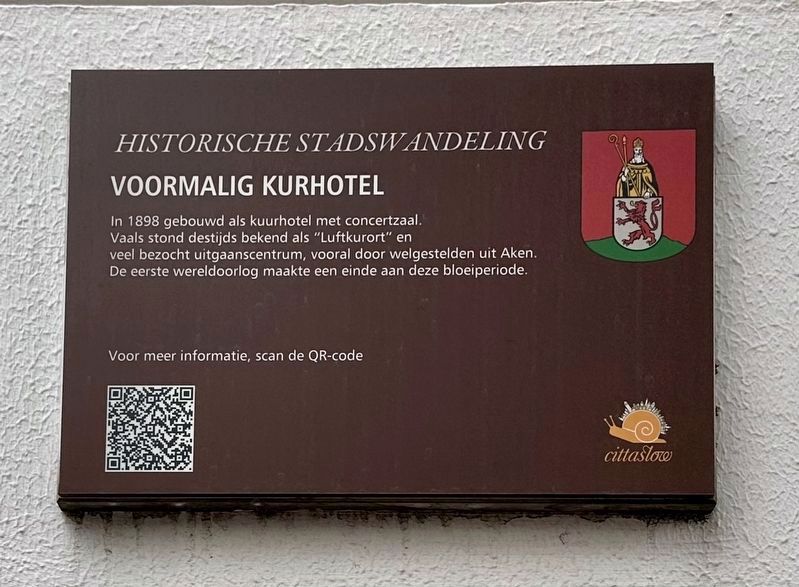 Voormalig Kurhotel / Former Spa Hotel Marker. Click for full size. Voormalig Kurhotel / Former Spa Hotel Marker image. Click for full size.
