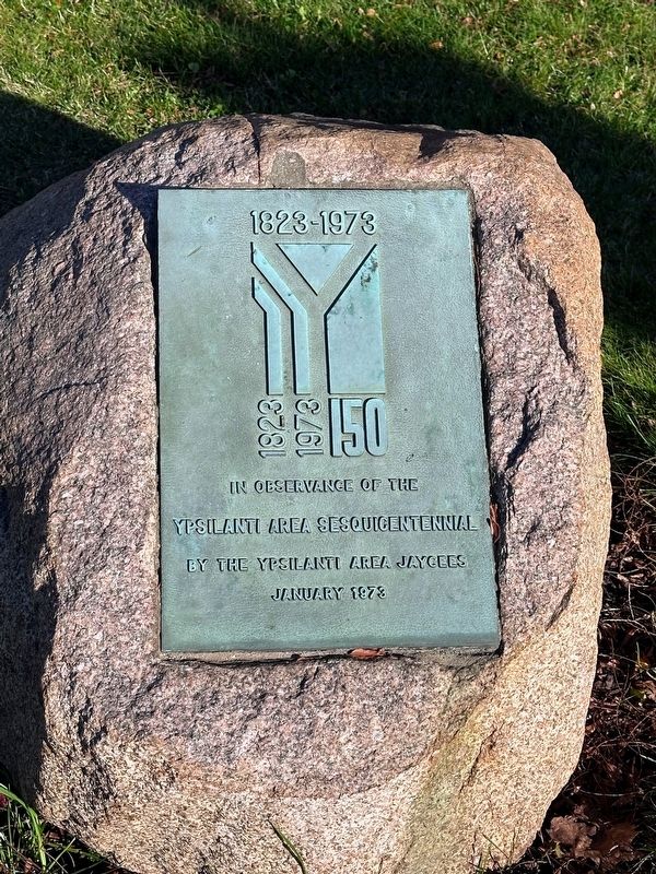 Ypsilanti Area Sesquicentennial Marker image. Click for full size.